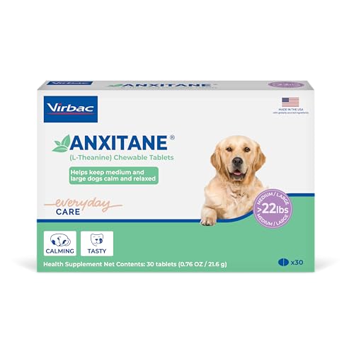 Virbac ANXITANE® Chewable Tablets, Medium/Large Dog, 100 mg, 30 Count