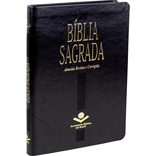 Bíblia Sagrada ARC | SBB | Capa em couro sintético, preta: A...