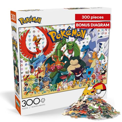 Buffalo Games - Pokemon- Fan Favorites - 300 Piece Jigsaw Puzzle For Adults -Challenging Puzzle Perfect for Game Nights - Finished Size is 21.25 x 15.00