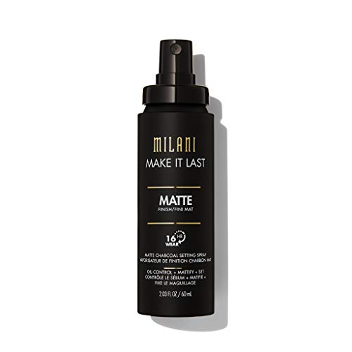 Milani Setting Spray + Primer, Make It Last Matte- Oil Absorbing Charcoal Formula to Control Shine, Matte Finish Setting Spray for Makeup and Primer for Oily Skin, Prime +Correct + Set, 2.03 Fl. Oz