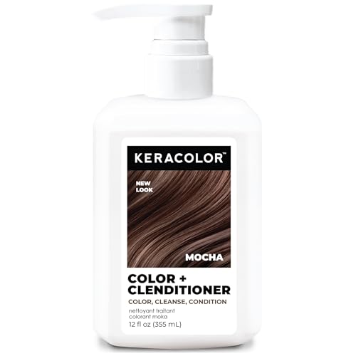 Keracolor Clenditioner MOCHA Hair Dye - Semi Permanent Hair Color Depositing Conditioner, Cruelty-free, 12 fl oz (Pack of 1)