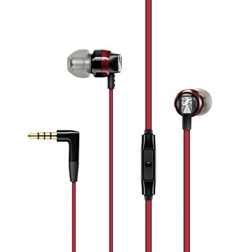 Sennheiser Fone de ouvido intra-auricular CX 300S com controle remoto inteligente de um botão - vermelho