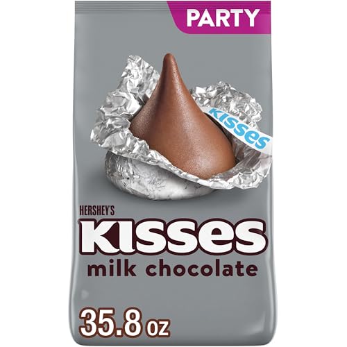 HERSHEY'S KISSES Milk Chocolate Candy Party Pack, Halloween Candy, 35.8 oz