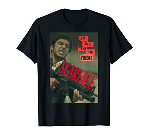 Scarface Say Hello To My Little Friend Photo T-Shirt