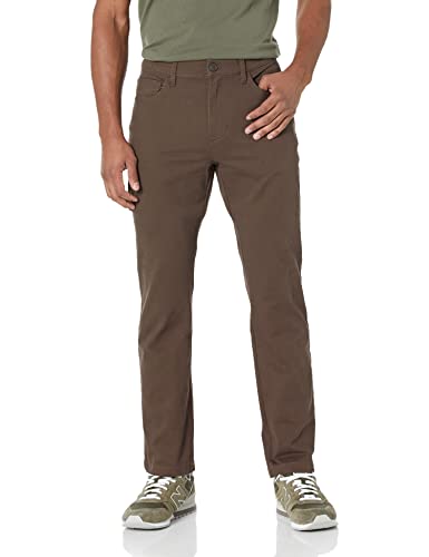 Goodthreads Men's Straight-Fit 5-Pocket Chino Pants, -Brown, 35W x 30L