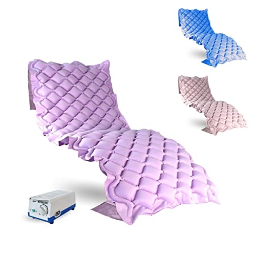 🔥 STARKER PREIS (-29%) Mobiclinic®, Anti-Dekubitus Matratze, Geräuscharmer Kompressor (33–34 dB), 200 × 90 cm, Bis Zu 135 kg, Dekubitus Grad I, 130 Zellen, Flammhemmendes Medizinisches PVC, Lila, Mobi 1