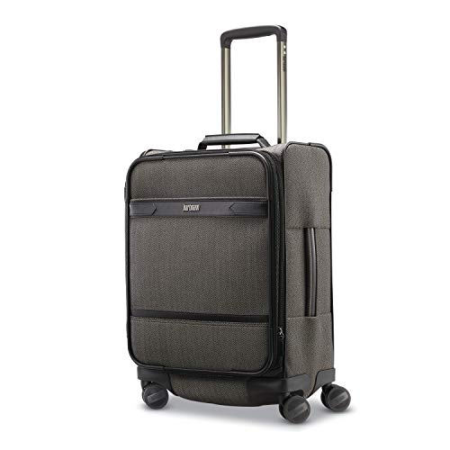 Hartmann Herringbone Deluxe Extended Journey Expandable Spinner, Black, Carry-On