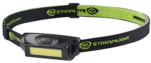 Streamlight 61714 Bandit Pro 180-Lumen USB Rechargeable LED Headlamp with Elastic Head Strap, Visor Clip, and USB Cable, Black