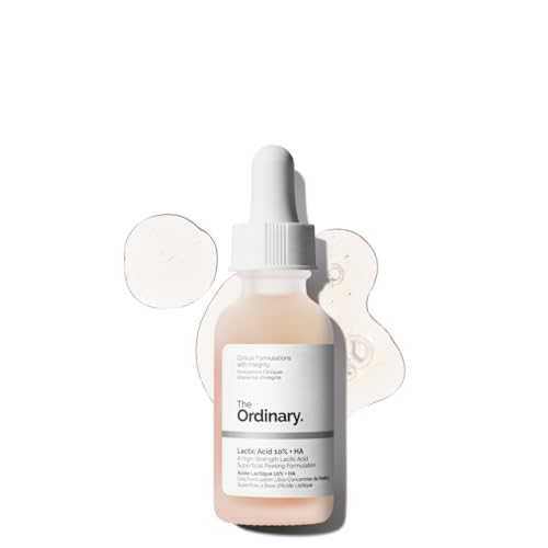 The Ordinary Lactic Acid 10% + Hyaluronic Acid 2%, High-Strength Exfoliating Serum for Smoother, Brighter Skin, 1 Fl Oz