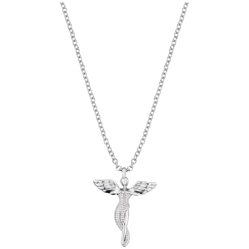 (-42%) Engelsrufer Damen Halskette aus Sterling Silber, mit Engel Anhänger und Silberperlen, verstellbar (zwei Längen), Karabinerverschluss, nickelfrei, Allergiker freundlich