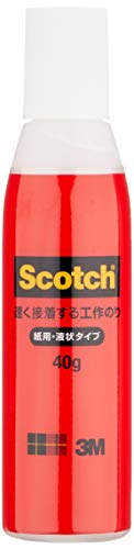のり（液体のり、スティックのり、テープのり）のオススメ人気ランキング　8位　スコッチ 速く接着する工作のりの画像