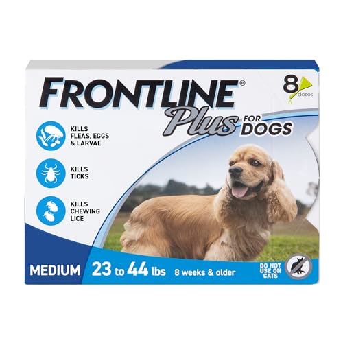 Frontline Plus Flea & Tick Treatment for Medium Dogs