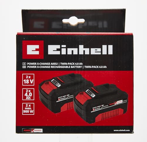 (-47%) Einhell Original Akku-Twinpack PXC 18 V 4,0 Ah
