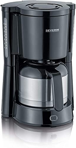 (-36%) SEVERIN Kaffeemaschine "Type" mit Thermokanne, aromatischer, schneller und leise gebrühter Kaffee mit dem Kaffeebereiter für bis zu 10 Tassen, Filterkaffeemaschine, schwarz, KA 4835