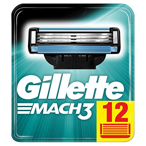 Gillette Mach3 Razor Blades 12 Replacement Blades