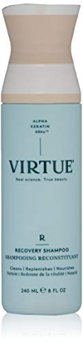 VIRTUE Recovery Sulfate Free Shampoo with Keratin and Baobab Seed Oil for Damaged Hair, Color Safe