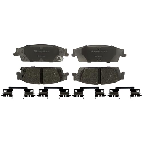 ACDelco Silver Rear Brake Pad Set 14D1707CHF1 | GM 19386946 Ceramic Rear Brake Pads for Select Cadillac Escalade, Chevy Silverado, Tahoe, Chevrolet Suburban, GMC Sierra, Yukon, and more