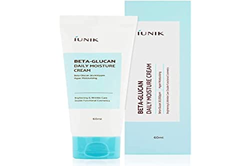 IUNIK Beta-Glucan Vegan Lightweight Non-Sticky Deep Moisture Watery Cream Lotion Daily Moisturizer Quick Absorption Dry Mature Sensitive Fine lines Skin Naturally-Derived Centella Vitamin Korean