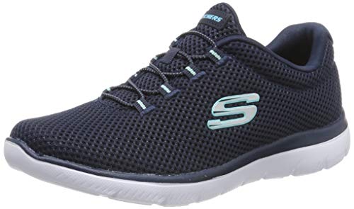(-39%) Skechers Damen Summits Lite Sneaker, Marine Light Blau, 37.5 EU