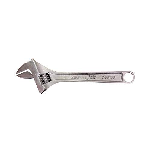 Jetech 8-Inch Adjustable Wrench - Professional Heavy Duty Chrome Vanadium Steel Shifter Spanner with Inch/Metric Scale Wide Caliber Opening