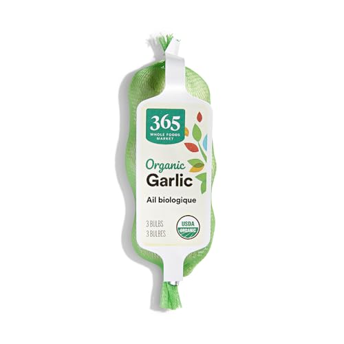 365 by Whole Foods Market, Organic Garlic Ali (3 Bulbs), 3 ct (us)