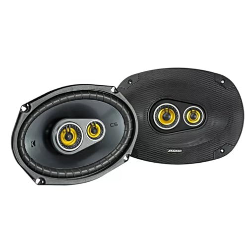 Kicker CS Series 150 Watt 6 x 9 Inch Car Audio Coaxial Speaker Pair, Black