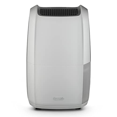 (-31%) De'Longhi Tasciugo AriaDry Multi - Tragbarer Luftentfeuchter, 20L/Tag Feuchtigkeitsentzug, Wäschetrockner, Anti-Schimmel, Geringe Geräuschentwicklung, Timer, Weiß (DDSX220)