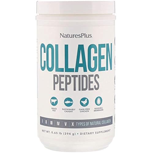 NaturesPlus Collagen Peptides - 0.65 lbs Powder - Hair, Skin, Nail & Joint Health, Immune System Support - Non-GMO, Gluten Free - 28 Servings