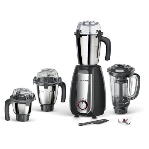 Bosch Appliances TrueMixx Pro Mixer Grinder MGM8642BIN, 750W, 4 Jars, (Black)