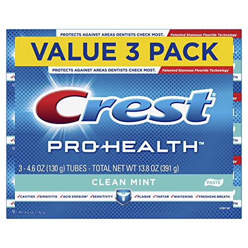 Crest Pro-Health Smooth Formula Toothpaste Clean Mint Pack of 3