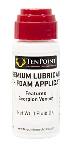 TenPoint Premium Lubricant with Foam Applicator - for Cocking Device Cords, Strings, Cables, Barrels & The Trigger Mechanism - Silicon Based, Contains Scorpion Venom