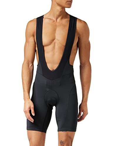 🔥 SELTEN SO GÜNSTIG (-64%) VAUDE Herren Fahrradhose Active Bib Pants, atmungsaktiv, elastisch, schnelltrocknend, Passform: Slim fit, black uni, XL