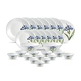 La Opala Diva Classique Collection Opal Glass Crockery Dinner Set 27 pcs