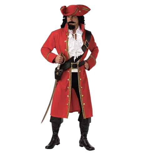 Rubies Pirate Captain Costume for Adults, Men's Standard