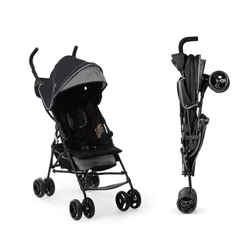 Ingenuity3D Mini Convenience Stroller – Lightweight Stroller with Compact Fold, Multi-Position Recline, Canopy with Pop Out Sun Visor and More – Umbrella Stroller for Travel and More, Gray