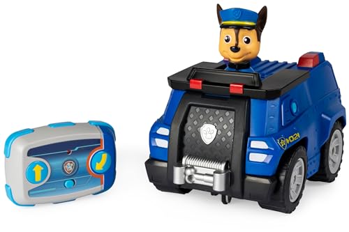 🔥 STARKER PREIS (-53%) PAW PATROL Chases ferngesteuertes Polizeiauto mit Fernbedienung, Spielzeug für Kinder ab 3 Jahren, Batteriebetrieben
