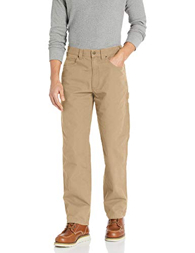 Amazon Essentials Men's Relaxed-Fit Carpenter Utility Pant with Tool Pockets - Discontinued Colors, Khaki Brown, 28W x 28L