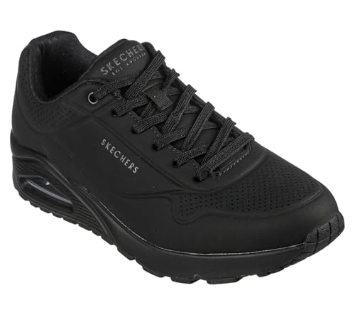 (-37%) Skechers Herren Uno Stand On Air Turnschuhe, Black Durabuck/Trim, 46 EU