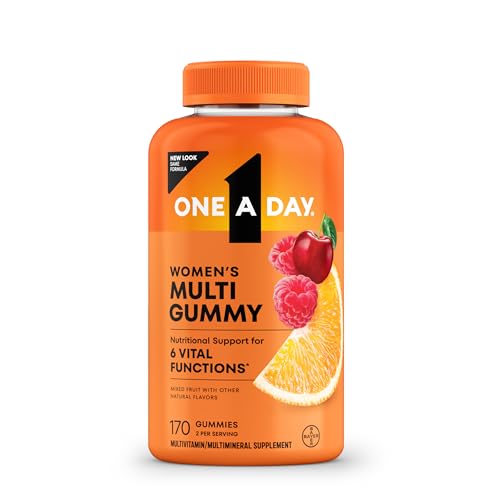 One A Day Women’s Multivitamin Gummies, Multivitamin For Women with Vitamin A, C, D, E and Zinc for Immune Health Support*, Calcium & more, 170 count