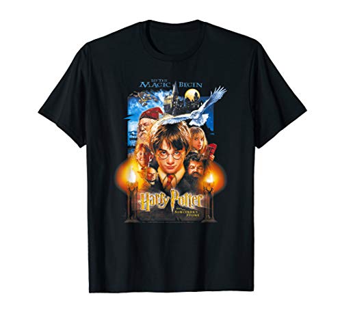 Harry Potter Black Movie Poster T-Shirt, Adult, Women, Short Sleeve, T-Shirt, Small