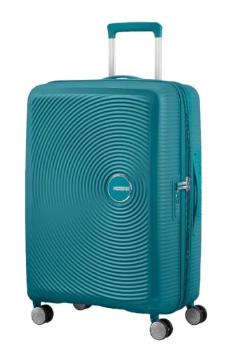 (-38%) American Tourister Soundbox - Spinner M Erweiterbar Koffer, 67 cm, 71.5/81 L, Grün (Jade Green)