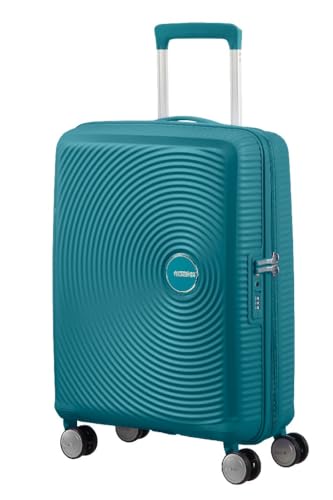 (-47%) American Tourister Soundbox - Spinner S Erweiterbar Handgepäck, 55 cm, 35.5/41 L, Grün (Jade Green)