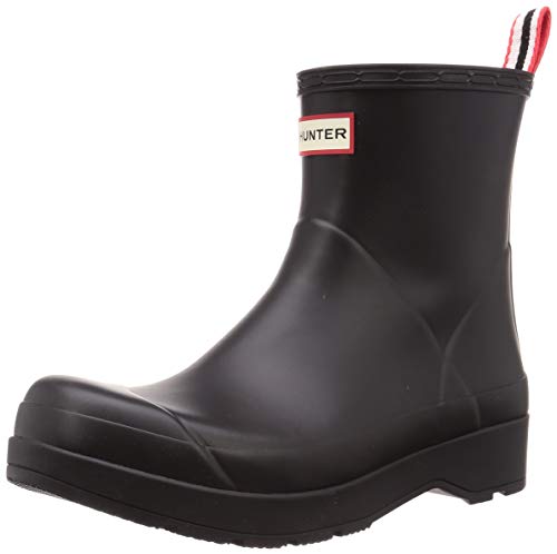Hunter Men's Play Short Rain Boot, Black, 13