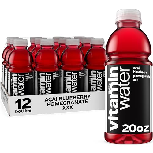 vitaminwater XXX Açai Blueberry Pomegranate Nutrient Enhanced Flavored Water Beverage, 20 fl oz Bottles, 12 Pack