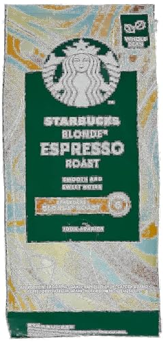 Starbucks Blonde Espresso Roast Whole Coffee Beans, 200g