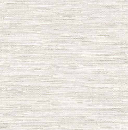 NuWallpaper Cream Vinyl Grassweave Peel & Stick Wallpaper, NUS2875