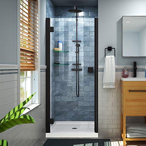 DreamLine Lumen Semi-Frameless Hinged Shower Door A simple hinged shower door made with 1/4-inch