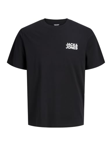 (-38%) JACK & JONES Herren Jjecorp Logo Tee Crew Neck Ss19 Noos T Shirt, Schwarz (Black Slim/Small Print), M EU