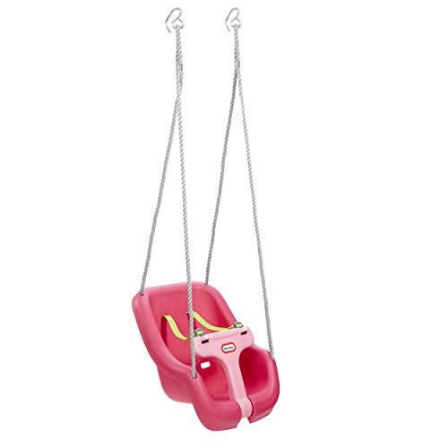 Little Tikes 2-in-1 Snug &#x27;n Secure Swing MagentaPortable Baby Swing for Infants, Compact &amp; Foldable Infant Swi