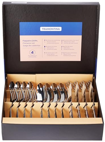 Tramontina Faqueiro Aço Inox 24PCS Monaco